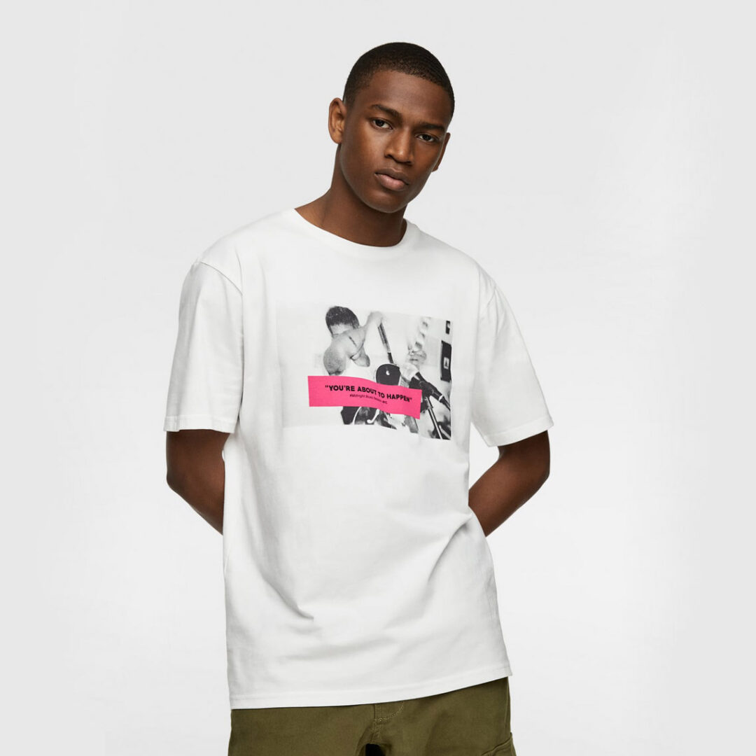 Contrast Print T-shirt